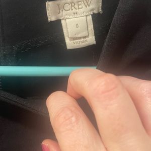 JCrew zip up black dress